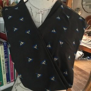 LuLaRoe OS Leggings sailboats on black